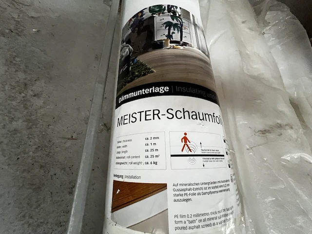 3 rollen isolatie / ondervloer meister - afbeelding 2 van  2