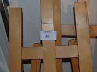 3 schilderezels, houten kar - afbeelding 2 van  7