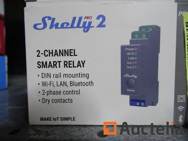 3 shelly-schakelaars (din 2 pro 2, plus 1 mini, plus 2 pm) - afbeelding 2 van  4