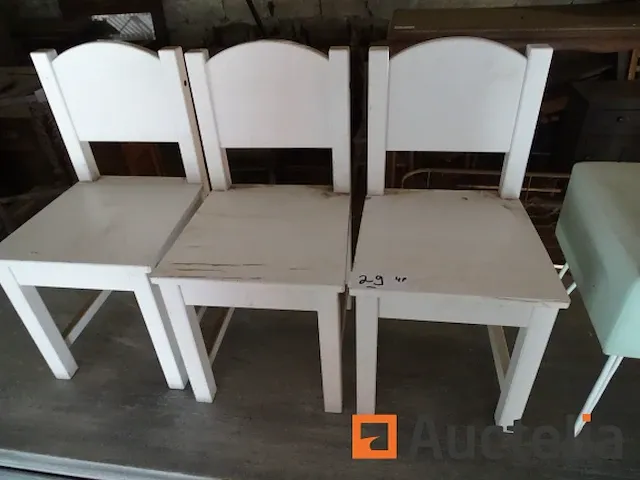 3 stoelen kinderen en 1 ottomaans - afbeelding 6 van  6
