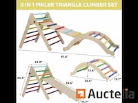 3 stukken pikler triangle klimset opvouwbaar klimmen - afbeelding 6 van  8