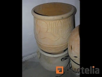3 terracotta vazen - afbeelding 1 van  3