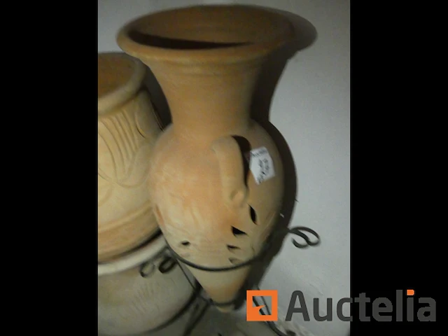 3 terracotta vazen - afbeelding 3 van  3