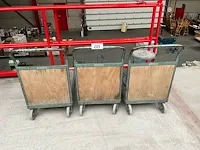 3 verrijdbare platte karren - afbeelding 7 van  9