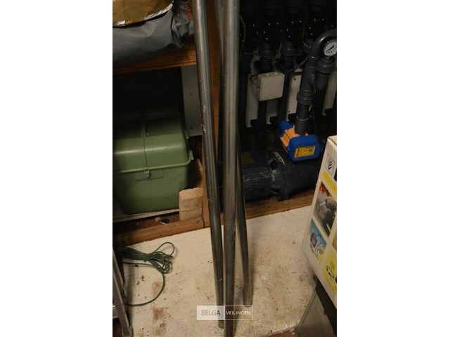 3 verstelbare inox buizen - afbeelding 2 van  3