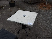 3 vierkante terrastafels - afbeelding 1 van  3