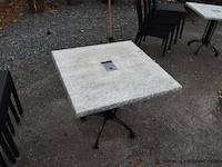 3 vierkante terrastafels - afbeelding 2 van  3