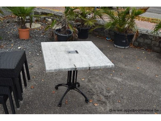 3 vierkante terrastafels - afbeelding 3 van  3
