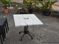 3 vierkante terrastafels - afbeelding 3 van  3