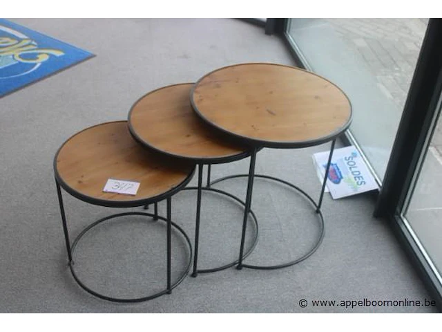 3 voudige bijzettafel - afbeelding 1 van  1