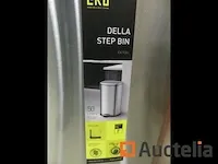 3 vuilnisbakken roestvrij staal 50 liter eko della step bak - afbeelding 3 van  8