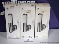 3 wandverlichtingsarmaturen lucide biko