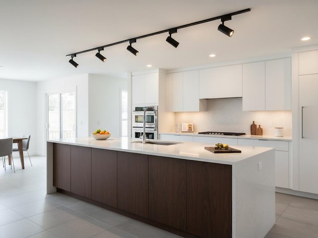 3 x 2 meter pro set railverlichting met 6 st 18w 4000k railspot - afbeelding 8 van  11