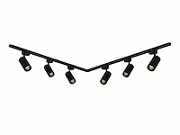 3 x 2 meter pro set railverlichting met 6x 18w 4000k railspot - afbeelding 1 van  8