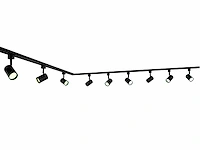 3 x 3 meter railsysteem met 9x railspot gu10 fitting - afbeelding 3 van  7
