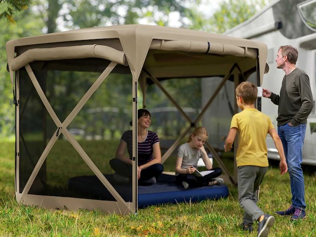 3 x 3.5 pop-up tuinpaviljoen met upf30+ bescherming - afbeelding 1 van  6