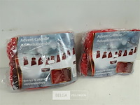 3 x adventskalender 180 cm zakjes 12 cm - afbeelding 1 van  3