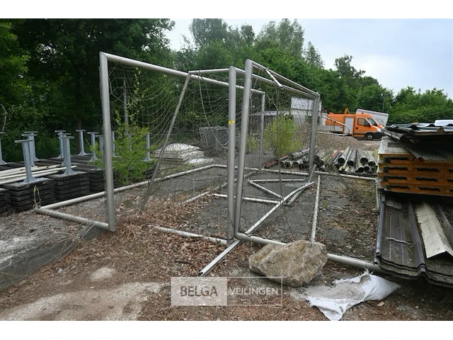3 x aluminium voetbaldoel - afbeelding 1 van  5