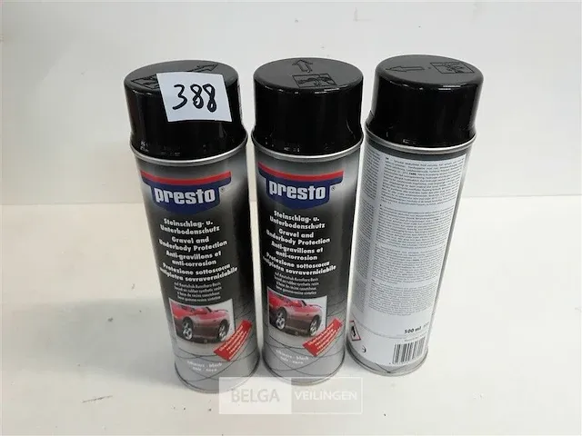 3 x anti-roest steenslag spray zwart 500 ml - afbeelding 1 van  3