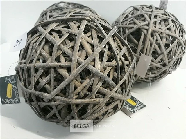 3 x bal uit takken 20 cm - afbeelding 3 van  3