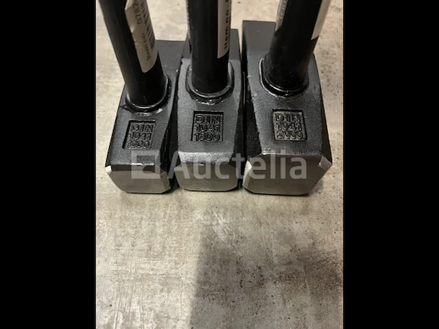 3 x bankhamer 1, 1,5 en 2 kg fiberglass - afbeelding 3 van  5