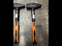 3 x bankhamer 1, 1,5 en 2 kg fiberglass - afbeelding 3 van  5