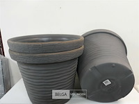3 x bloempot grijs rond 50 cm - afbeelding 3 van  3