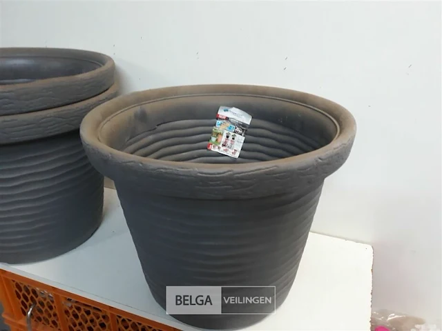 3 x bloempot rond h 39 cm d 42 cm - afbeelding 3 van  3