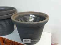 3 x bloempot rond h 39 cm d 42 cm - afbeelding 3 van  3