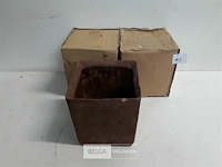 3 x bloempot steen 14 cm - afbeelding 2 van  3