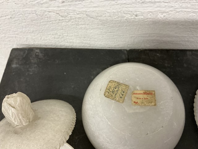 3 x bonbonière met deksel in albastra aljuna - afbeelding 3 van  3