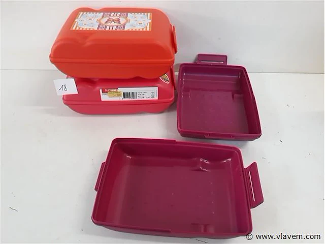 3 x broodhammendoos 1,5l 210x146x72mm - afbeelding 2 van  2