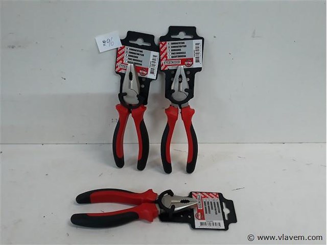 3 x combinatietang 160 mm - afbeelding 1 van  2