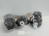 3 x deco beer 15 cm zachte haren - afbeelding 1 van  3