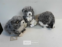 3 x deco beer 15 cm zachte haren - afbeelding 1 van  3