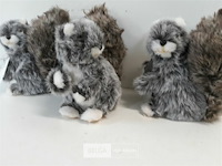 3 x deco eekhoorn 20 cm zachte haren - afbeelding 3 van  3