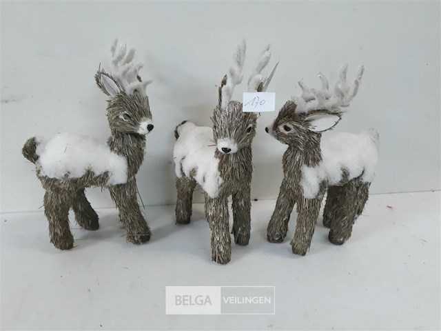 3 x deco hert 30 cm - afbeelding 2 van  3