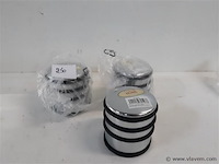 3 x deurstop metaal grijs 7x7x7,5 cm - afbeelding 1 van  2