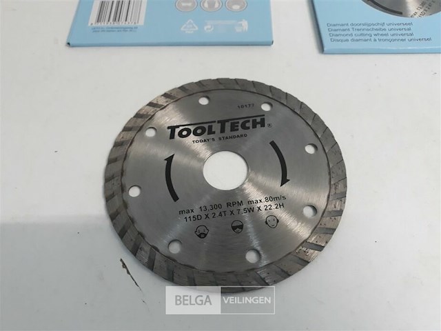 3 x diamantschijf 115mm met turbo segment - afbeelding 2 van  3