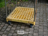 3 x draadstalen container op wielen - afbeelding 3 van  7