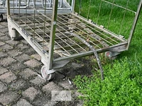 3 x draadstalen container op wielen - afbeelding 5 van  7