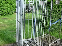 3 x draadstalen container op wielen - afbeelding 6 van  7
