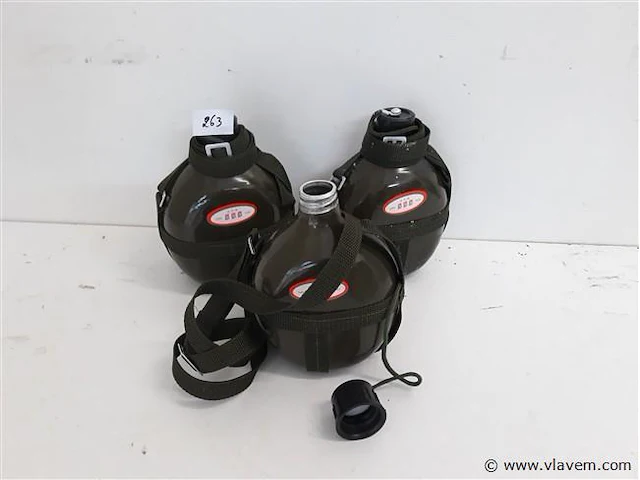 3 x drinkbus groen alu 700 ml - afbeelding 1 van  2