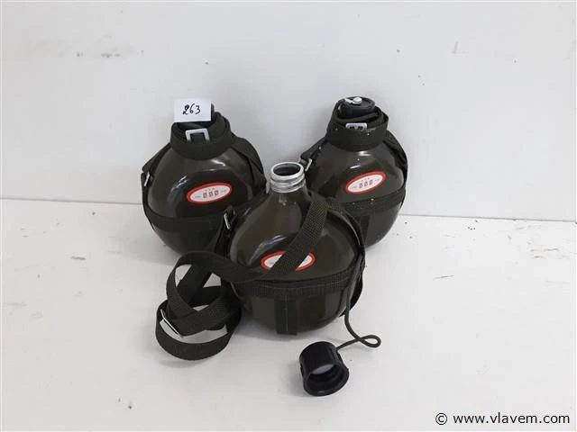 3 x drinkbus groen alu 700 ml - afbeelding 1 van  2