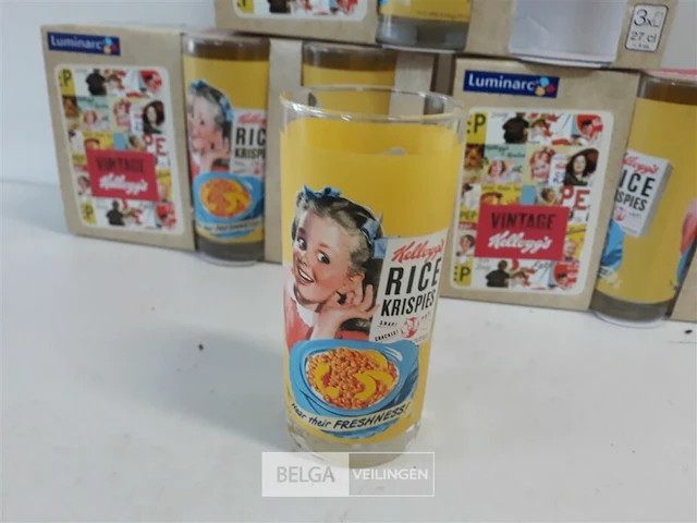 3 x drinkglas 3 stuks 27 cl kellogs - afbeelding 3 van  3