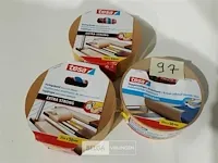 3 x dubbelzijdige tape tapijtband 50mm x 25m