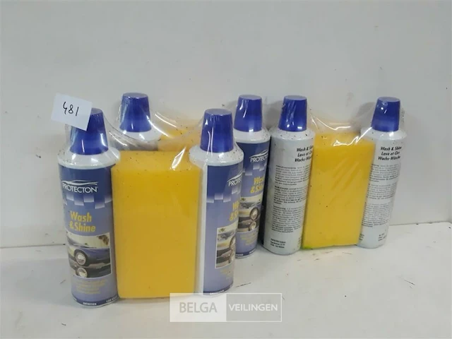 3 x duo autoshampo + spons - afbeelding 1 van  3