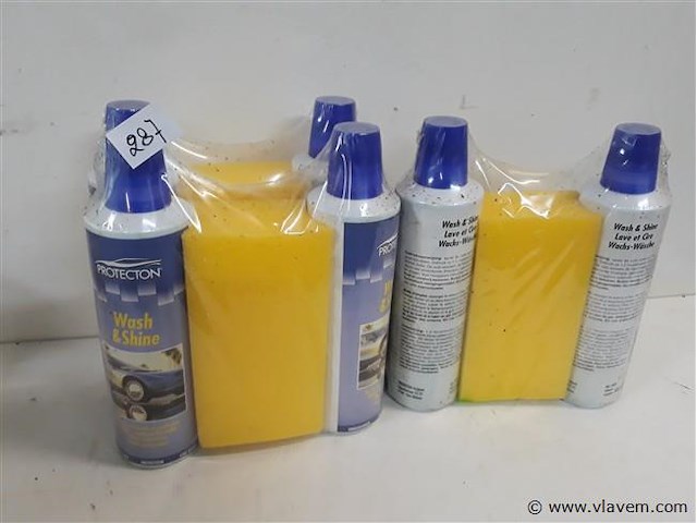 3 x duo autoshampoo + spons - afbeelding 1 van  2