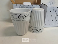 3 x espresso mok 10 cm 2 stuks - afbeelding 3 van  3