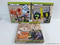 3 x explore set kinderen - afbeelding 1 van  2